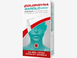 Opakowanie Polopiryna Gardło Spray