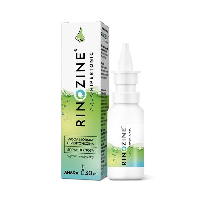 Rinozine Aqua Hipertonic spray do nosa, 30 ml