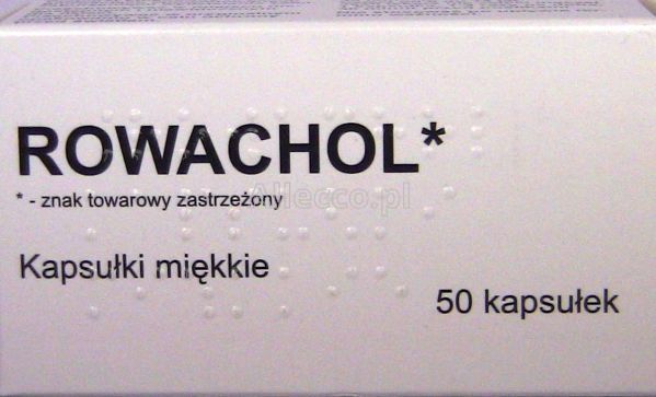 Rowachol 50 kapsułek IMPORT RÓWNOLEGŁY