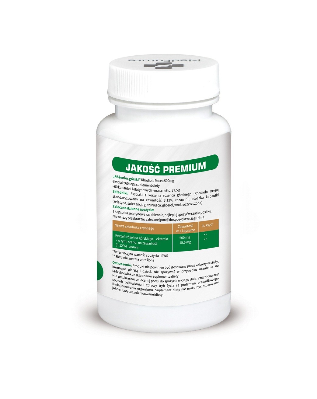 Różeniec Górski Ekstrakt 500 mg kapsułki, 60 szt.