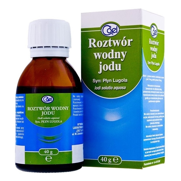 Roztwór wodny jodu (płyn Lugola) 40 g