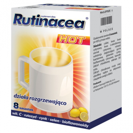 Rutinacea HOT 8 saszetek do sporządzenia roztworu