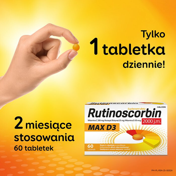 Rutinoscorbin Max D3 tabletki, 60 szt.