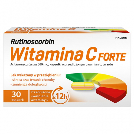 Rutinoscorbin Witamina C Forte 30 kapsułek o przedłużonym uwalnianiu / Odproność