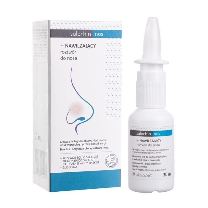 Salorhin nawilżający roztwór do nosa 30 ml