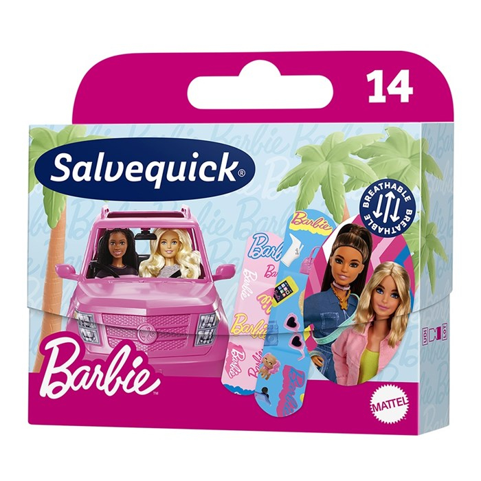 Salvequick Barbie plastry dla dzieci, 14 szt.