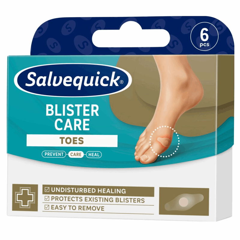 Salvequick Blister Care Toe Plastry na pęcherze na palcach, 6 szt.