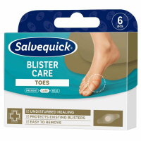 Salvequick Blister Care Toe Plastry na pęcherze na palcach, 6 szt.