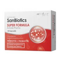 Sanbiotics Super Formula probiotyk + prebiotyk kapsułki, 40 szt.