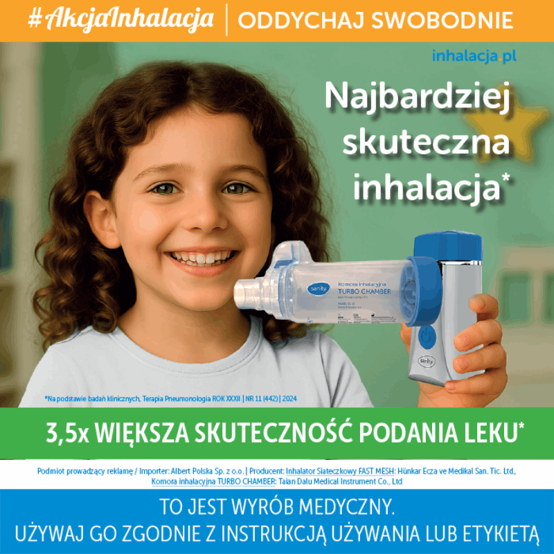 Sanity Fast Mesh Inhalator siateczkowy, 1 szt. + Turbo Chamber Komora inhalacyjna, 1 szt.