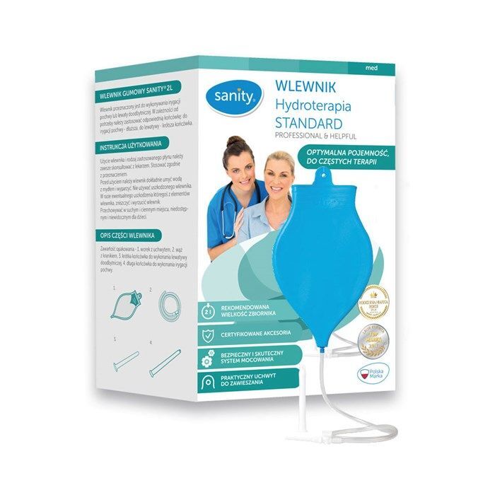 SANITY hydroterapia Standard Wlewnik gumowy 2 litra 1 szt.