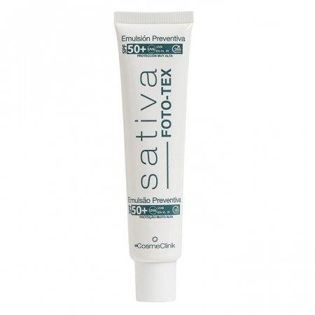Sativa Foto-Tex emulsja przeciwsłoneczna SPF50+ do skóry uszkodzonej, 75 ml