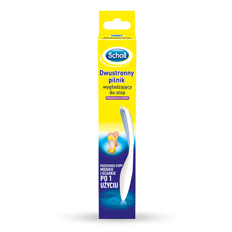 Scholl Dwustronny pilnik wygładzający do stóp, 1 szt.