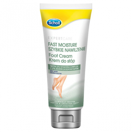 SCHOLL Fast Moisture Foot Cream nawilżający krem do suchej skóry stóp 75 ml