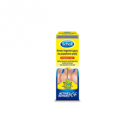 Scholl krem do stóp regenerujący na popękane pięty K+ 60ml