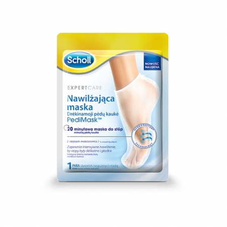 Scholl nawilżająca maska do stóp Pedi Mask z olejkiem makadamia