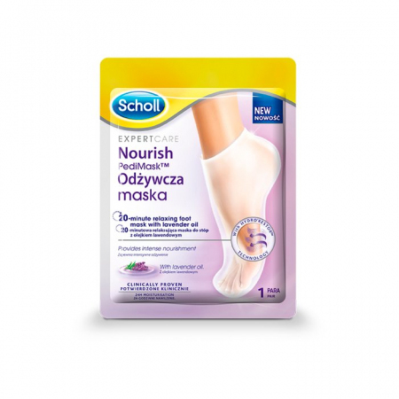 SCHOLL PediMask z olejem lawendowym skarpetki 1 sztuka