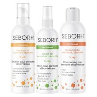 Seborh Zestaw kosmetyków na łojotokowe zapalenie skóry głowy - szampon, emulsja i płyn