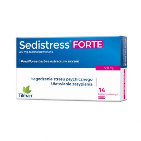 Sedistress Forte 500 mg tabletki powlekane, 14 szt.