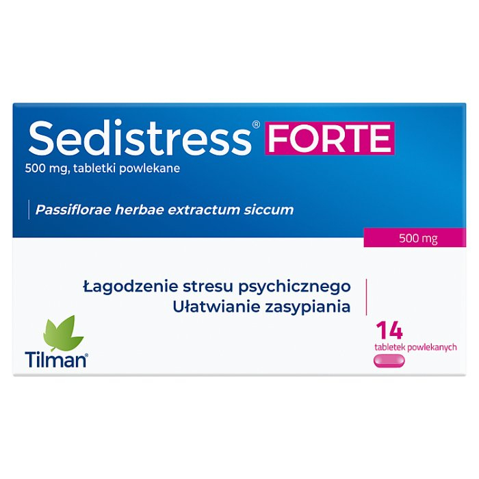 Sedistress Forte 500 mg tabletki powlekane, 14 szt.