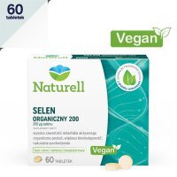 Selen organiczny 200 mcg tabletki, 60 szt.