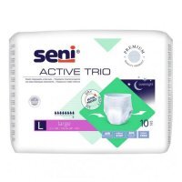 SENI ACTIVE TRIO Majtki chłonne L 10 szt.