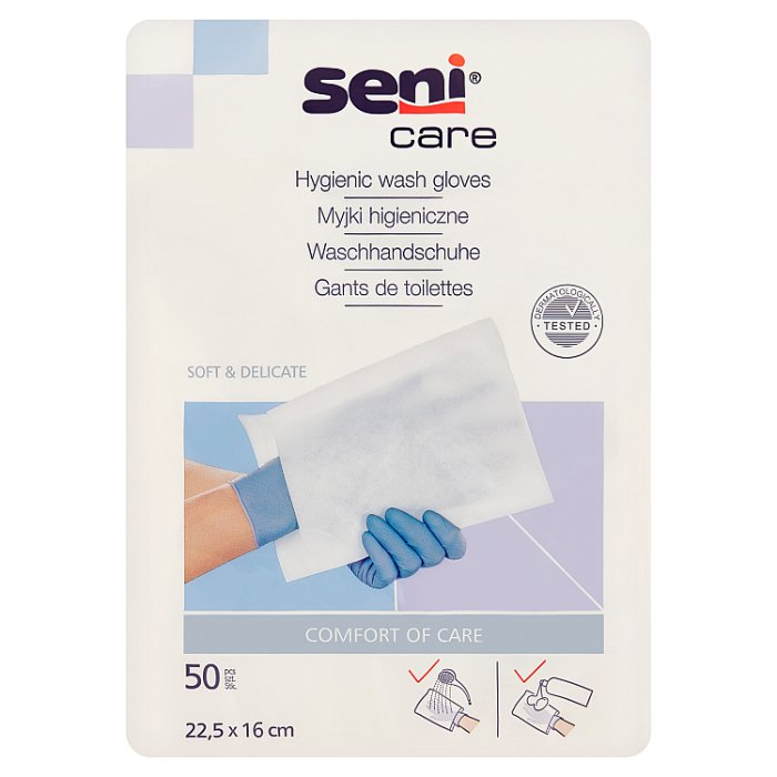 Seni Care myjki higieniczne jednorazowe niepodfoliowane, 50 szt.