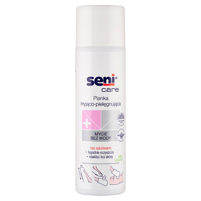 Seni Care pianka myjąco-pielęgnująca do ciała leżących chorych, 500 ml