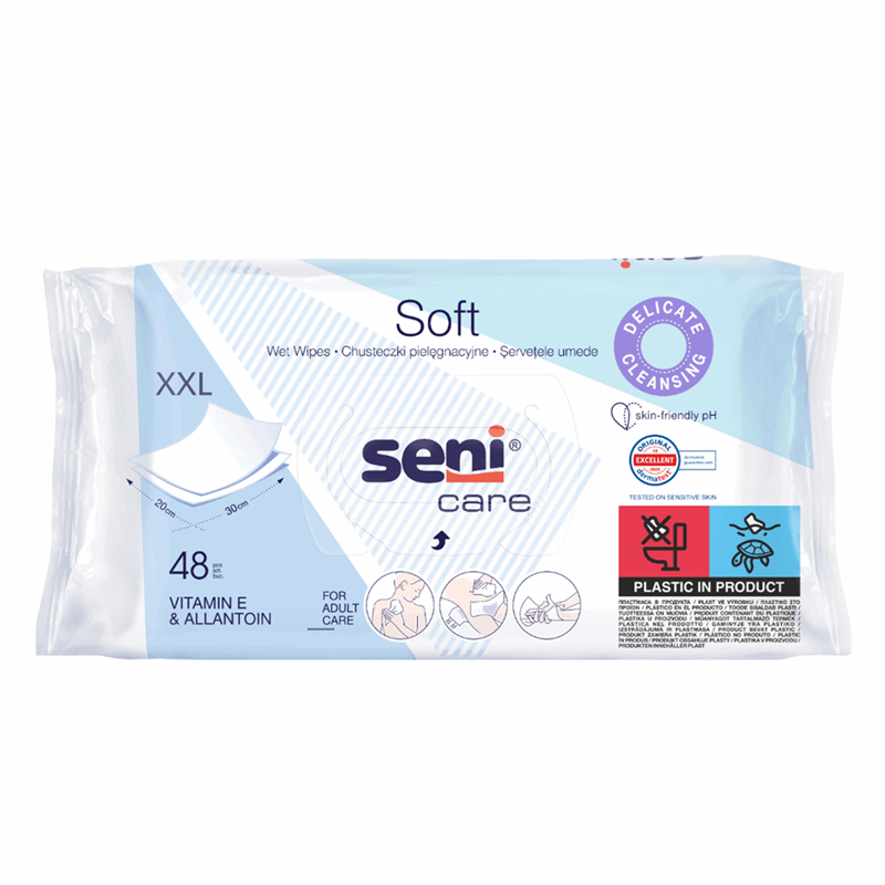 Seni Care Soft Chusteczki pielęgnacyjne, 48 szt.