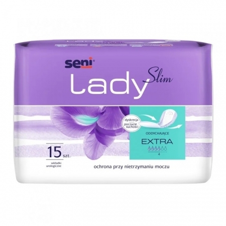 Seni Lady Slim Extra wkładki urologiczne dla kobiet, 15 szt.