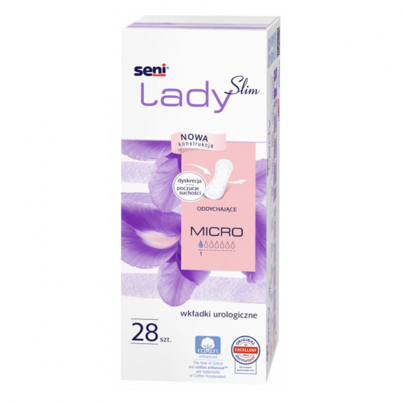 Seni Lady Slim Micro Wkładki urologiczne dla kobiet, 28 szt.