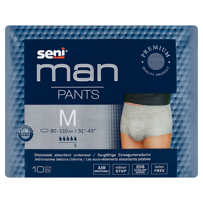 SENI MAN Pants Majtki chłonne rozm. M 10 szt.