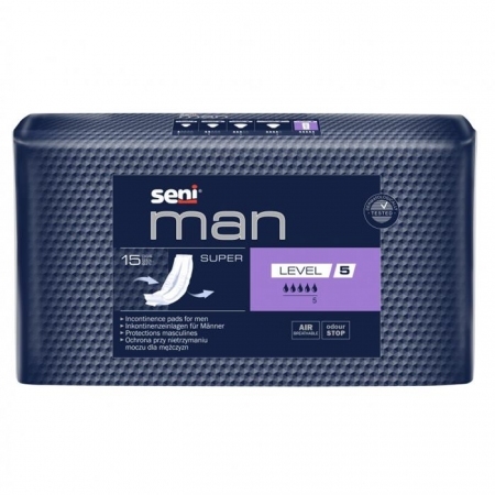 SENI MAN Super Wkładki urologiczne Level 5 15 szt.