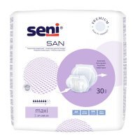Seni San Maxi pieluchy anatomiczne na ciężkie nietrzymanie moczu, 30 szt.