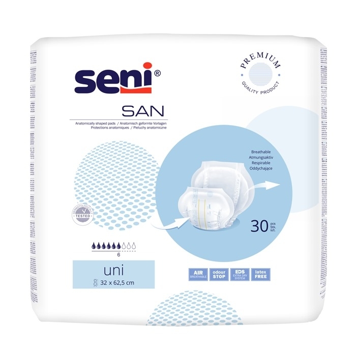 Seni San Uni pieluchy anatomiczne, 30 szt.