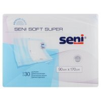 SENI SOFT SUPER 90CM X 170CM PODKŁADY HIGIENICZNE 30 szt.