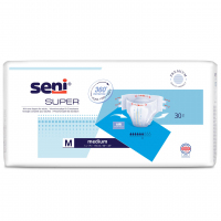 Seni Super pieluchomajtki dla dorosłych rozmiar M, 30 szt.