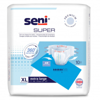 Seni Super pieluchomajtki na nietrzymanie moczu rozmiar XL, 10 szt.