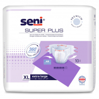 Seni Super Plus pieluchomajtki dla dorosłych rozmiar XL, 10 szt.