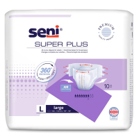 Seni Super Plus pieluchomajtki na nietrzymanie moczu rozmiar L, 10 szt.