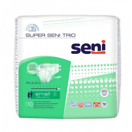 SENI SUPER TRIO S Pieluchomajtki (55-80cm) 10 szt.