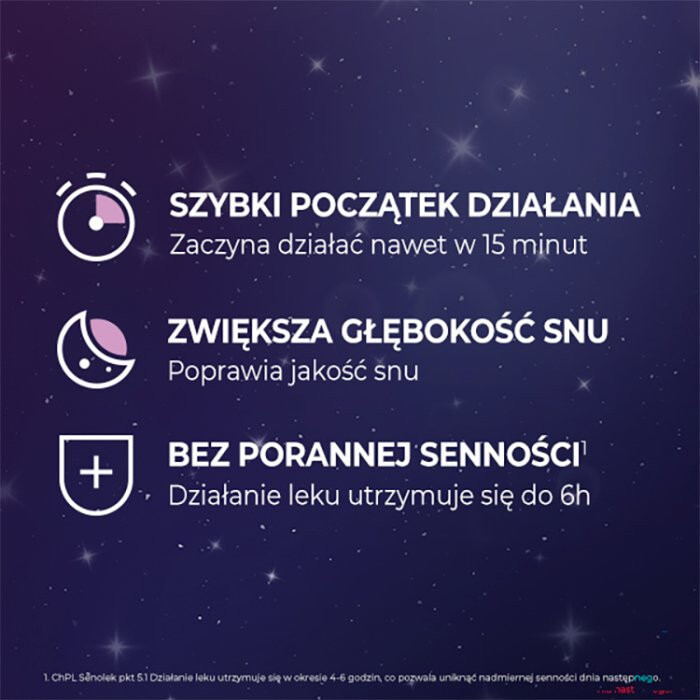 Senolek 50 mg kapsułki miękkie na sen, 8 szt.