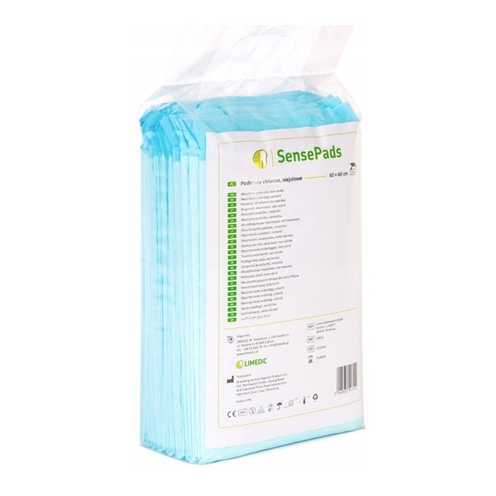 SensePads podkłady higieniczne chłonne 60 x 60 cm, 25 szt.