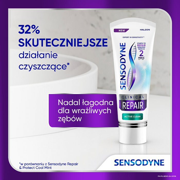 Sensodyne Clinical Repair Active Clean pasta do zębów, 75 ml