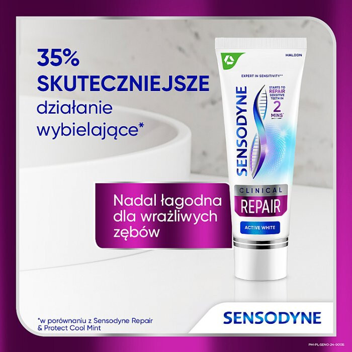 Sensodyne Clinical Repair Active White pasta do zębów, 75 ml