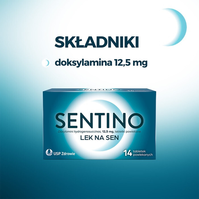 Sentino 12,5 mg lek na sen tabletki powlekane, 14 szt.