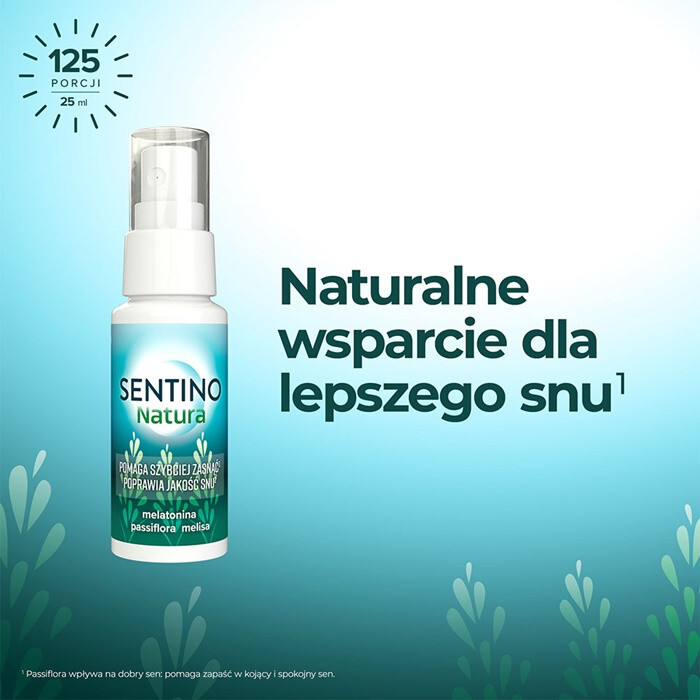 Sentino Natura spray z melatoniną poprawiający jakość snu, 25 ml
