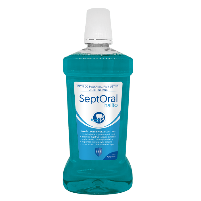 SeptOral Halito Płyn do płukania jamy ustnej z oktenidyną, 500 ml