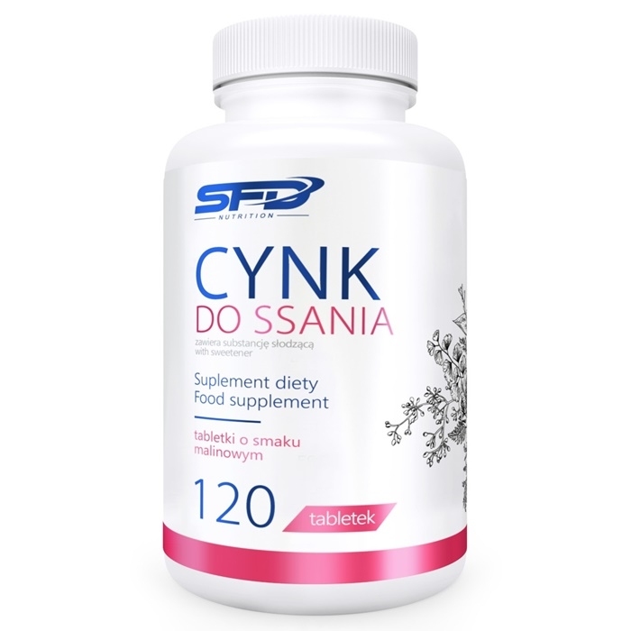 SFD Cynk do ssania (smak malinowy) 120 tabletek