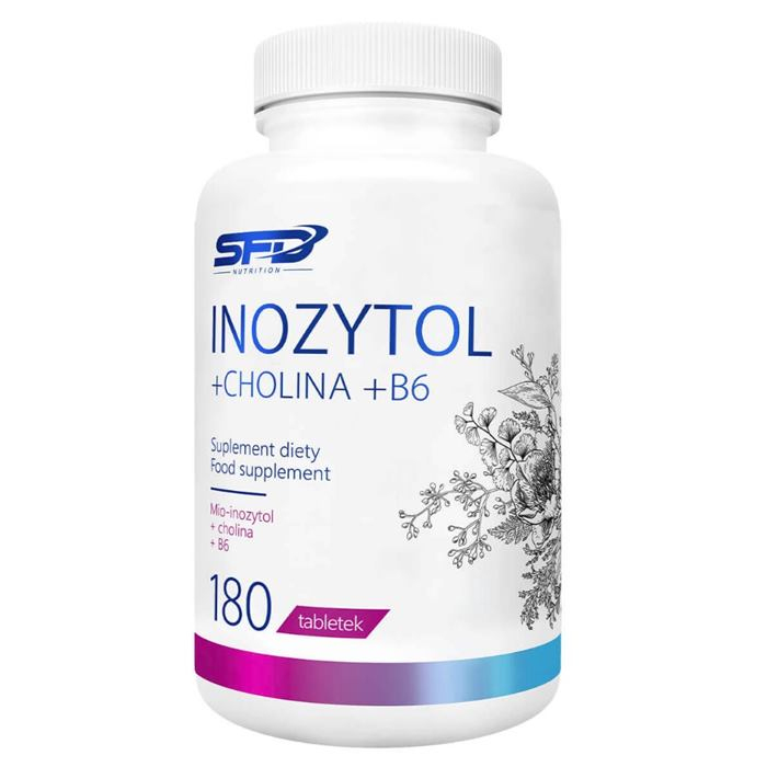SFD Inozytol + Cholina + B6 tabletki na odporność i układ nerwowy, 180 szt.